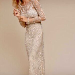 BHLDN Anthropologie wedding dress beaded embroidered Theia Beyond the Sea